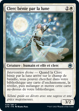 Clerc bénie par la lune