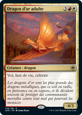 Dragon d'or adulte