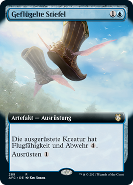 Geflügelte Stiefel