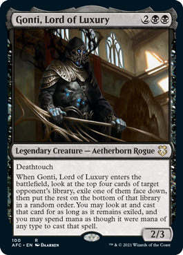 Gonti, Lord of Luxury (Adventures in the Forgotten Realms Commander) -  Gatherer - Magic: The Gathering