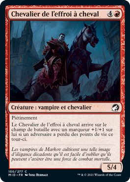 Chevalier de l'effroi à cheval