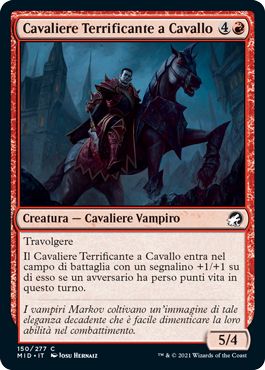 Cavaliere Terrificante a Cavallo