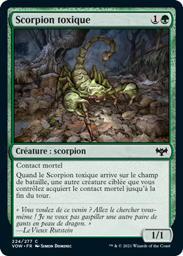 Scorpion toxique