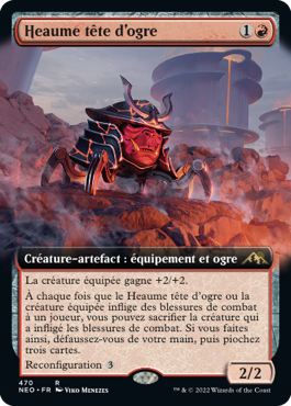 Heaume tête d'ogre