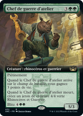 Chef de guerre d'atelier