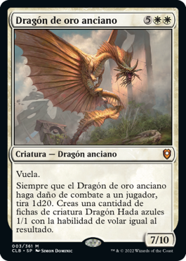 Dragón de oro anciano