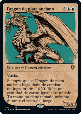 Dragón de plata anciano