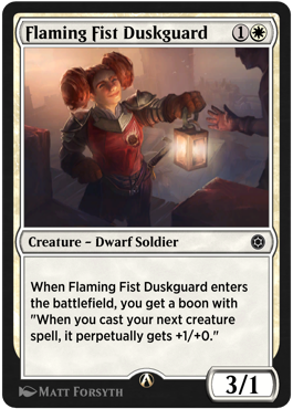 Flaming Fist Duskguard