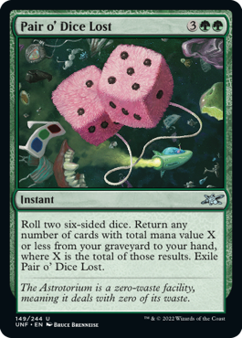 Pair o' Dice Lost (Unfinity) - Gatherer - Magic: The Gathering