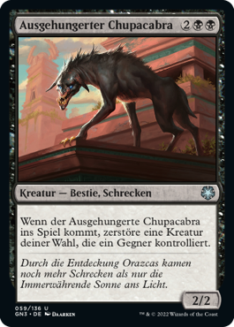 Ausgehungerter Chupacabra