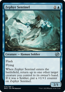 Zephyr Sentinel (The Brothers' War) - Gatherer - Magic: The Gathering