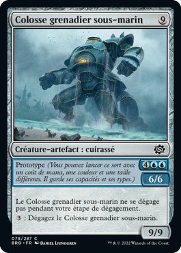 Colosse grenadier sous-marin