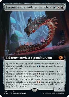 Serpent aux annelures tranchantes