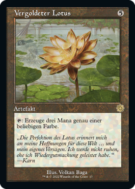 Vergoldeter Lotus