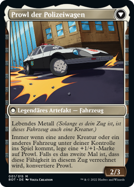 Prowl der Polizeiwagen