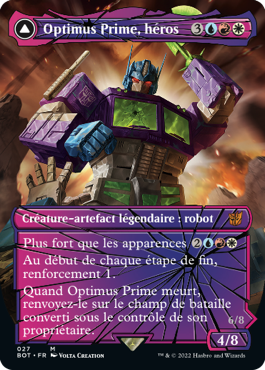 Optimus Prime, héros (The Brothers' War Transformers Cards 