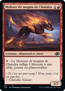 Molosse de magma de Chandra