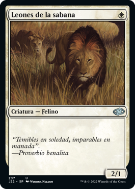 Leones de la sabana