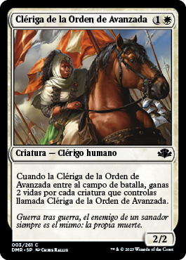 Clériga de la Orden de Avanzada