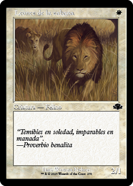 Leones de la sabana