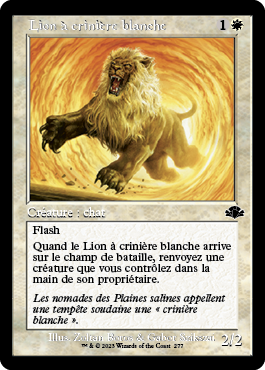 Lion à crinière blanche