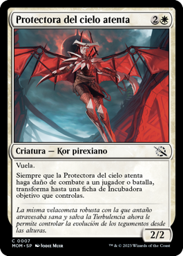 Protectora del cielo atenta