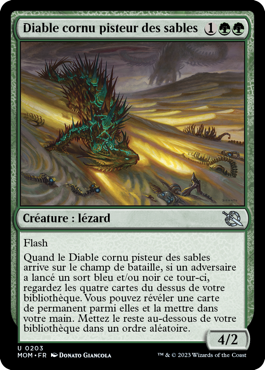 Diable cornu pisteur des sables