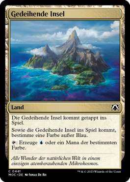 Gedeihende Insel