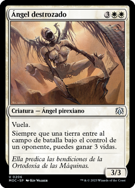 Ángel destrozado