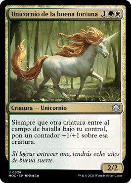 Unicornio de la buena fortuna