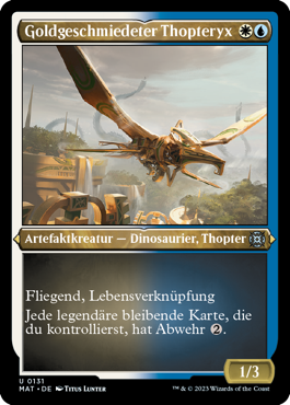 Goldgeschmiedeter Thopteryx
