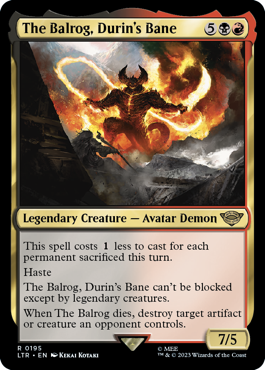 The Balrog, Durin's Bane