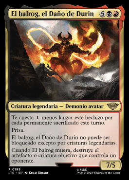 El balrog, el Daño de Durin