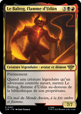 Le Balrog, flamme d'Udûn