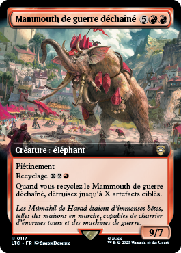 Mammouth de guerre déchaîné