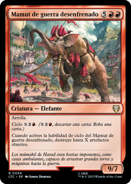 Mamut de guerra desenfrenado