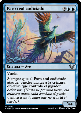 Pavo real codiciado