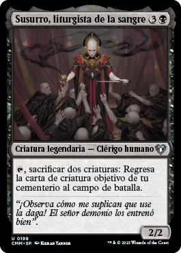 Susurro, liturgista de la sangre