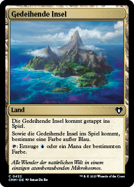 Gedeihende Insel