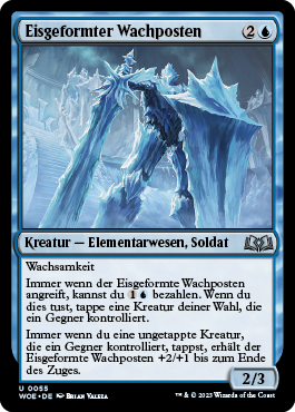 Eisgeformter Wachposten