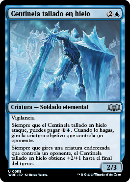 Centinela tallado en hielo