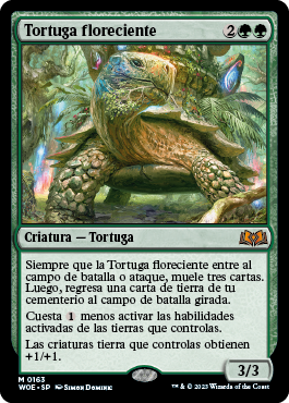 Tortuga floreciente