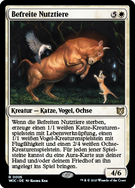 Befreite Nutztiere