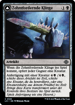 Zehntfordernde Klinge