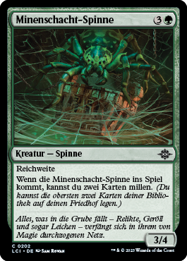 Minenschacht-Spinne