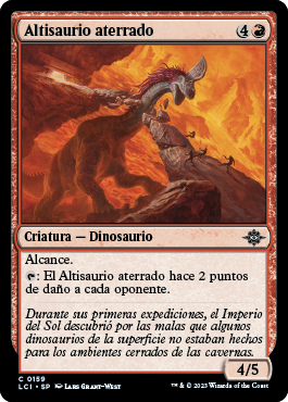 Altisaurio aterrado