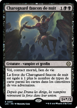 Charognard faucon de nuit