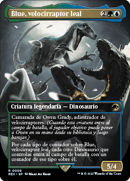 Blue, velocirraptor leal