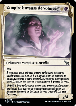 Vampire buveuse de volutes