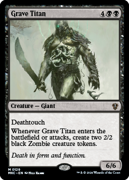 Grave Titan (Murders at Karlov Manor Commander) - Gatherer - Magic: The  Gathering